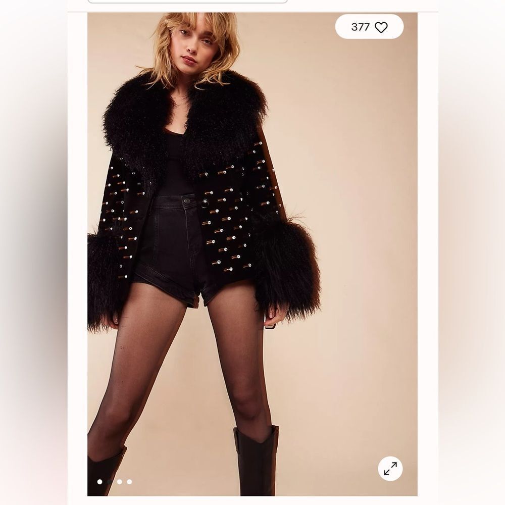 Free People Susanna Chow Penny Lane Suede Jacket